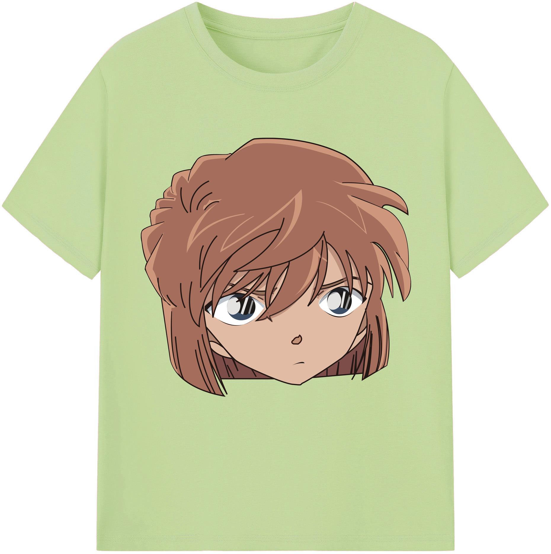 （画像用） 名探偵コナン 灰原 哀 はいばら あい Detective Conan Anita Hailey、Vi Graythorn Haibara Ai 綿100％半袖Tシャツ（フロントプリント）